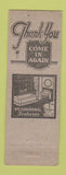 Matchbook Cover - American Pipe and Supply Phoenix AZ Plumbing pinup