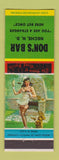 Matchbook Cover - Don's Bar Neche ND pinup