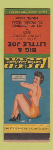 Matchbook Cover - Big & Little Joe Restaurant Fort Worth TX pinup