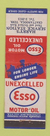 Matchbook Cover - Esso oil gas Harry's Chattanooga TN