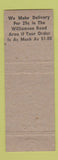 Matchbook Cover - Smith Esso oil gas Restaurant Roanoke VA