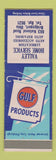 Matchbook Cover - Gulf oil gas Valley Home Service Bridgeport OH