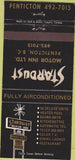 Matchbook Cover - Stardust Motor Inn Penticton BC 30 Strike