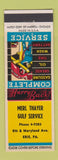 Matchbook Cover - Merl Thayer Gulf oil gas Erie PA