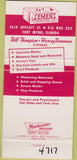 Matchbook Cover - Cement Industries Fort Myers FL 30 Strike