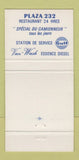 Matchbook Cover - Gulf oil gas Chabot Caron Montmagny QC 30 Strike