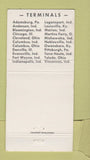 Matchbook Cover - TMX Trucking Fort Wayne IN Transport Motor WEAR 30 Strike