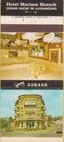 Matchbook Cover - Hotel Marisca Mersch Luxembourg 30 Strike