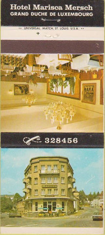 Matchbook Cover - Hotel Marisca Mersch Luxembourg 30 Strike
