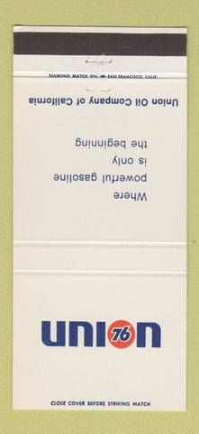 Matchbook Cover - Union 76 oil gas CA California 30 Strike