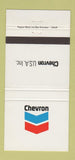 Matchbook Cover - Chevron oil gas  30 Strike