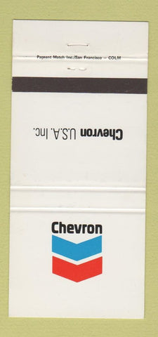 Matchbook Cover - Chevron oil gas  30 Strike