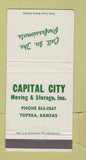 Matchbook Cover - Capital City Moving Storage Topeka KS WEAR 30 Strike