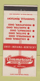 Matchbook Cover - Commercial Motor Trucking Springfield Hamilton OH 30 Strike