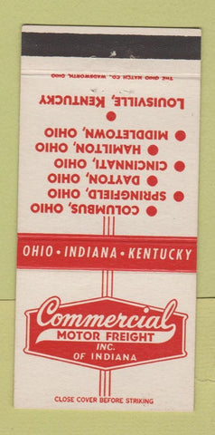 Matchbook Cover - Commercial Motor Trucking Springfield Hamilton OH 30 Strike