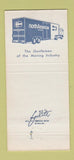 Matchbook Cover - North American Van Lines Trucking Cor O Van 30 Strike