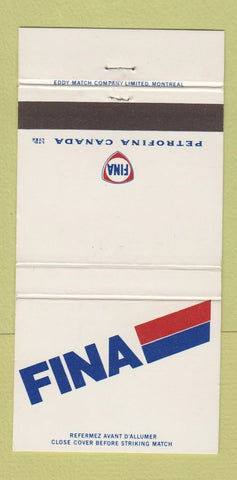 Matchbook Cover - Fina oil gas Canada Petrofina 30 Strike