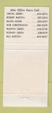 Matchbook Cover - Burton Brothers Contractors Southfield MI 30 Strike