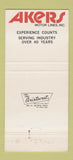Matchbook Cover - Akers Motor Lines Trucking 30 Strike