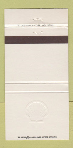Matchbook Cover - Shell oil gas 30 Strike