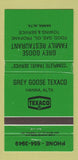 Matchbook Cover - Texaco oil gas Grey Goose food Hanna AB WEAR 30 Strike