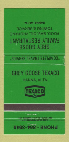 Matchbook Cover - Texaco oil gas Grey Goose food Hanna AB WEAR 30 Strike