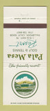 Matchbook Cover - Pala Mesa Golf Tennis Resort Fallbrook CA 30 Strike