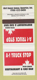 Matchbook Cover - Petro Canada oil gas Beaverton OR A1 Truck Stop 30 Strike