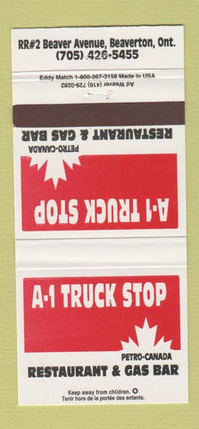 Matchbook Cover - Petro Canada oil gas Beaverton OR A1 Truck Stop 30 Strike