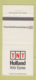 Matchbook Cover - TNT Holland Motor Express Trucking Holland MI 30 Strike