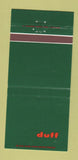 Matchbook Cover - Duff Trucking Lima OH 30 Strike