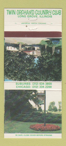 Matchbook Cover - Twin Orchard Country Club Long Grove IL 30 Strike