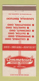 Matchbook Cover - Commercial Freight Trucking Middletown Hamilton OH 30 Strike