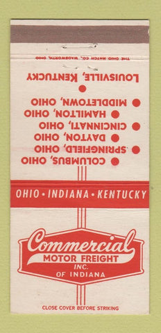 Matchbook Cover - Commercial Freight Trucking Middletown Hamilton OH 30 Strike