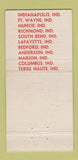 Matchbook Cover - Commercial Freight Trucking Middletown Hamilton OH 30 Strike