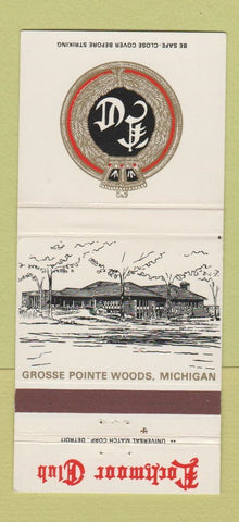 Matchbook Cover - Lochmoor Club Grosse Pointe Woods MI 30 Strike