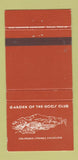 Matchbook Cover - Garden of the Gods Club Colorado Springs WEAR 30 Strike