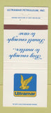 Matchbook Cover - Ultramar Canada oil gas Milton Canton Barre ON 30 Strike
