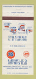 Matchbook Cover - Union 76 oil gas Madisonville Morton Gap KY 30 Strike