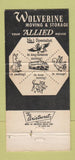 Matchbook Cover - Wolverine Moving Storage Detroit Livonia MI 30 Strike