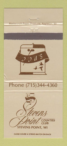 Matchbook Cover - Stevens Point Country Club WI WEAR 30 Strike