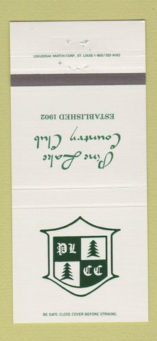 Matchbook Cover - Pine Lake Country Club 30 Strike