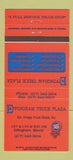 Matchbook Cover - Effingham Truck Stop IL Union 76 oil gas 30 Strike