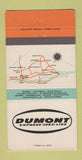 Matchbook Cover - Dumont Express Trucking Montreal Montmagny QC 30 Strike