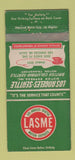 Matchbook Cover - Lasme Trucking Motor Express Los Angeles Seattle 30 Strike