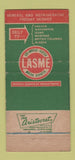 Matchbook Cover - Lasme Trucking Motor Express Los Angeles Seattle 30 Strike