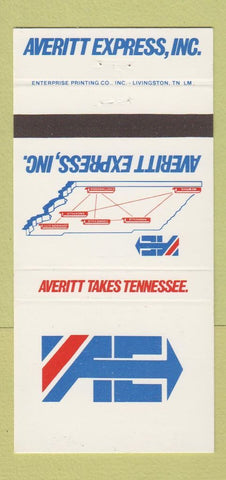 Matchbook Cover - Averitt Express Trucking TN Chattanooga Memphis 30 Strike