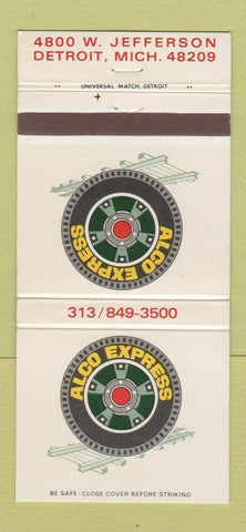 Matchbook Cover - Alco Express Trucking Detroit MI 30 Strike