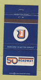 Matchbook Cover - Roadway Trucking 50th 1980 30 Strike
