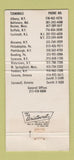Matchbook Cover - Byrns Motor Express Trucking WEAR 30 Strike